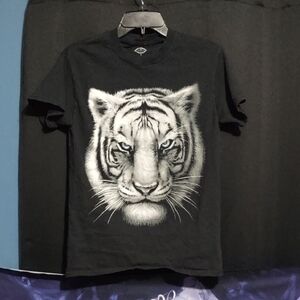 Men's Black Tiger Graphic Tee